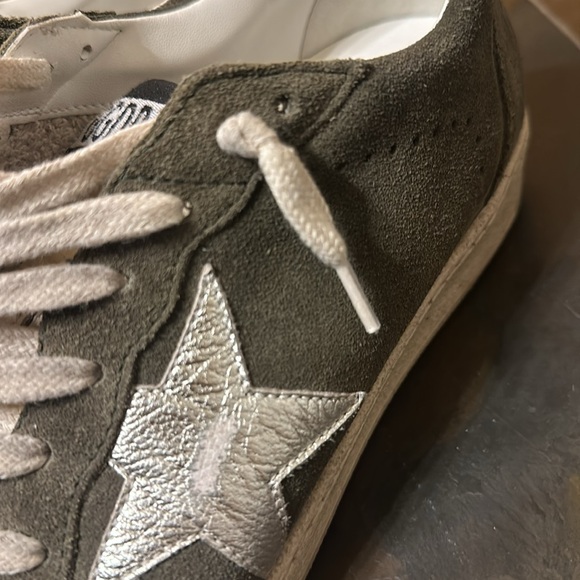 Goldengoose ‘BALLSTAR’ is green suede with metallic details size 42 - Picture 9 of 14
